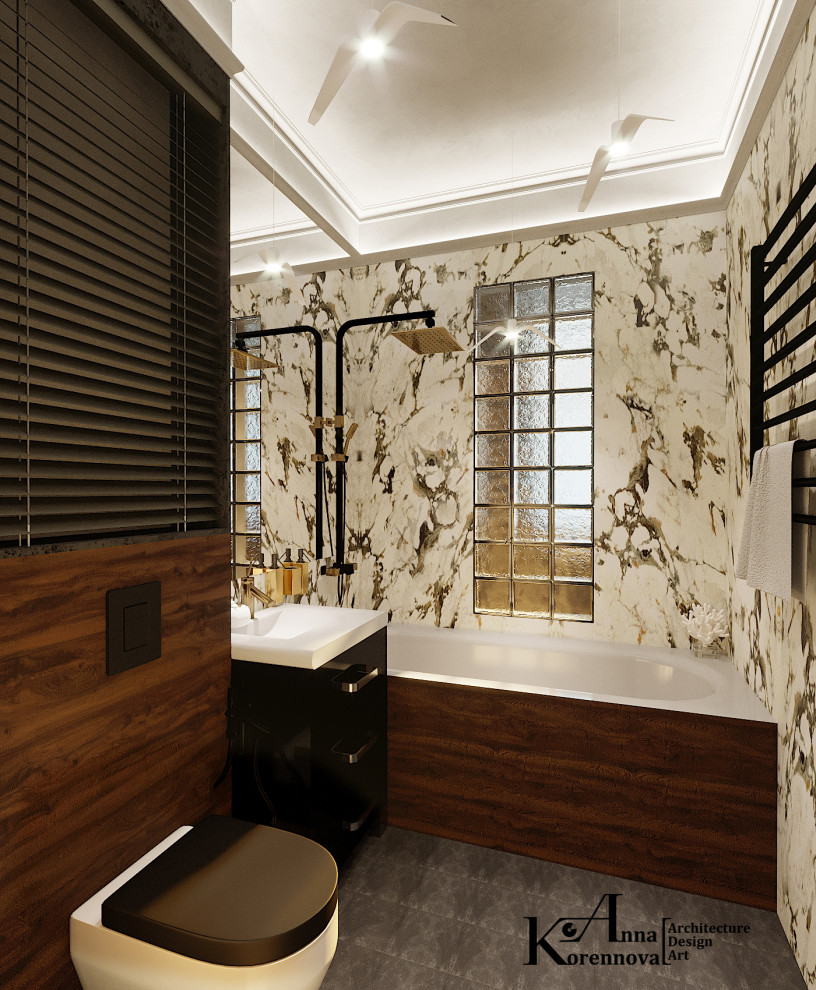 Дизайн ванной комнаты "Сталинка in syle"