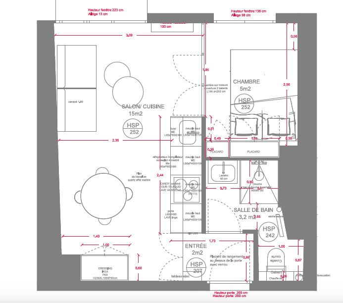 Houzz Франция: 3 проекта квартир-студий с выделенной спальней