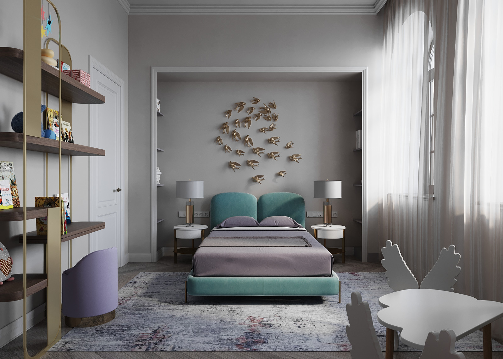 Обложка проекта: Детская с ласточками