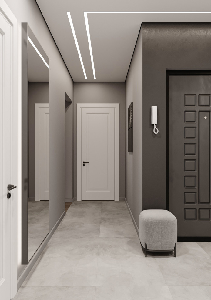 Дизайн-проект трехкомнатной квартиры 80 кв.м. Проект 2024г.