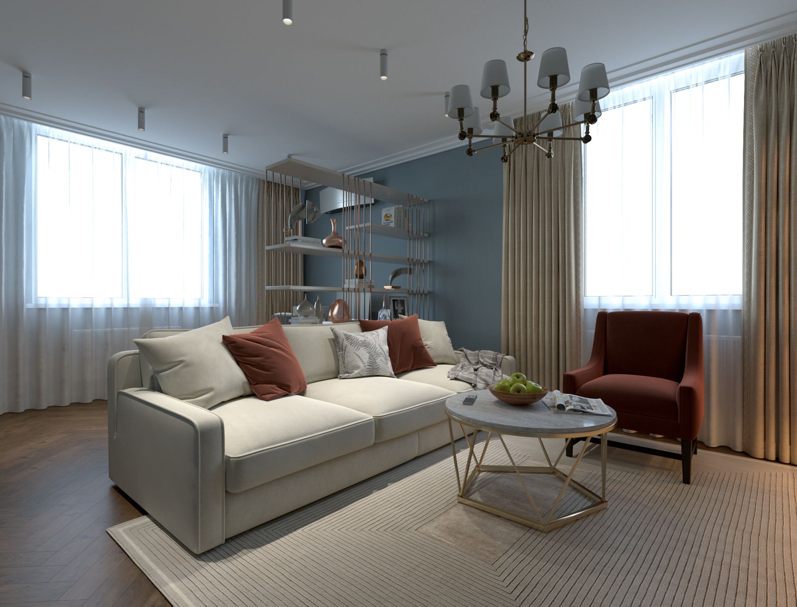 Гостиная ЖК "Резиденция 2"