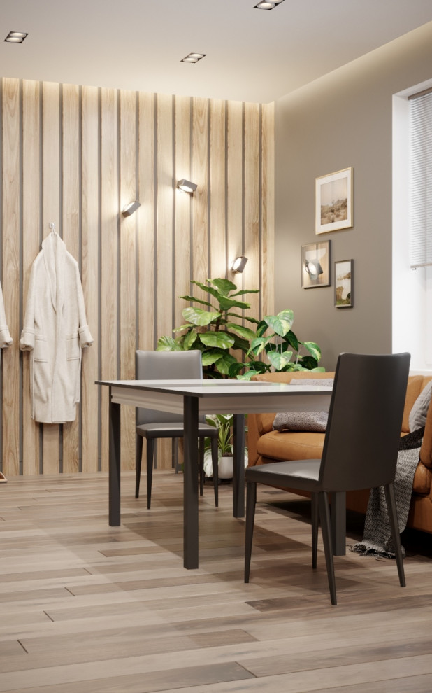 Предбанная зона. Дизайн-проект коттеджа в Московской области