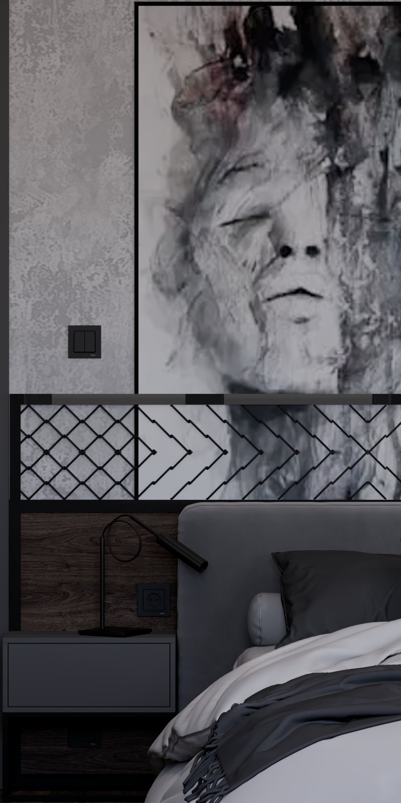 Дизайн проект квартиры в силе брутализм