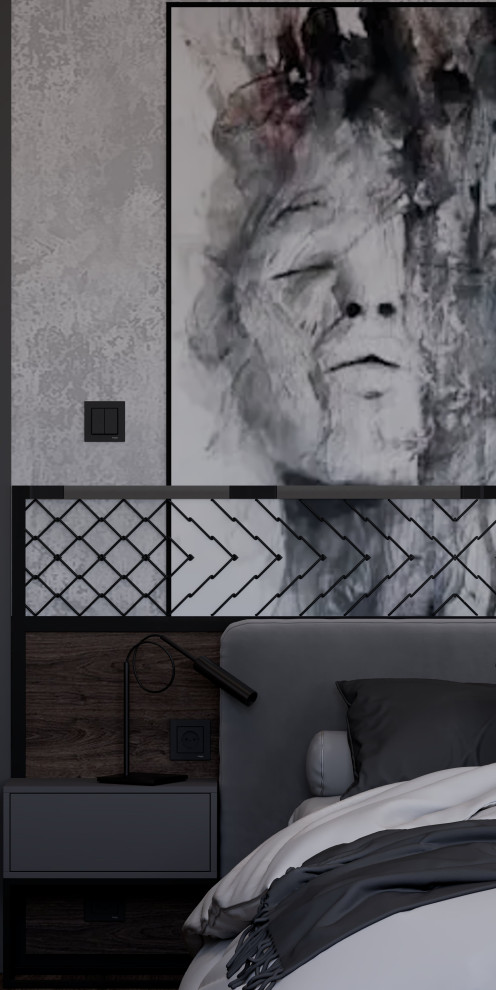 Дизайн проект квартиры в силе брутализм