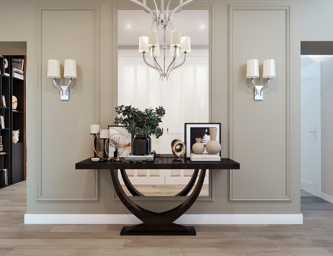 КВАРТИРА В ЦЕНТРЕ С ЭЛЕМЕНТАМИ "КОЛОНИАЛЬНОГО" СТИЛЯ