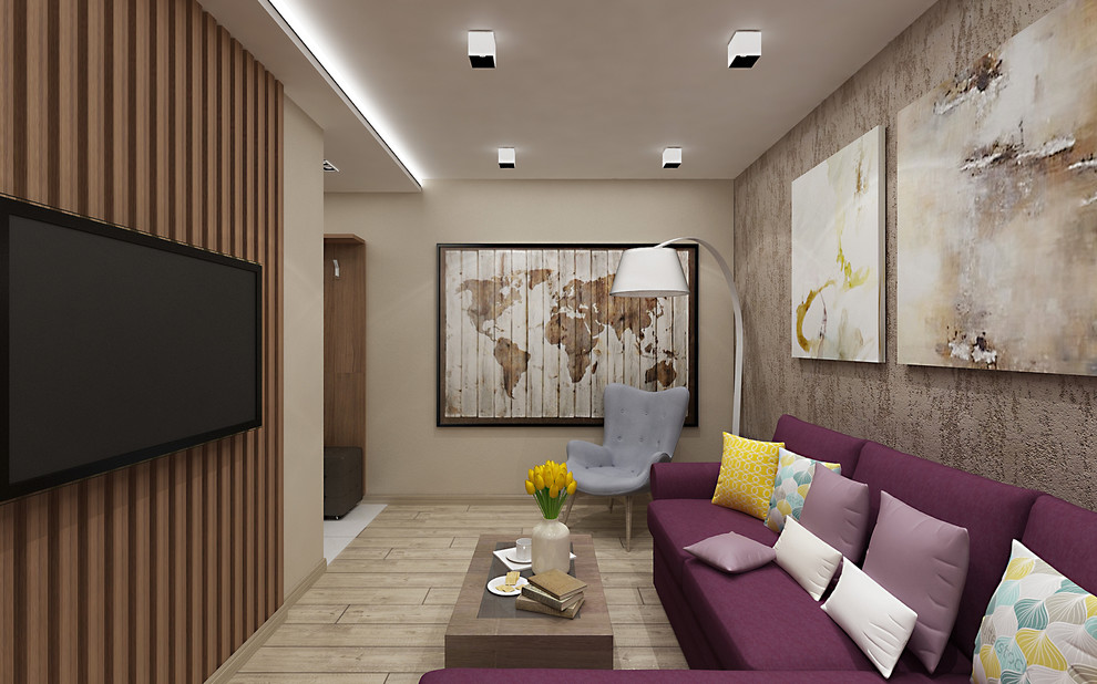 ДИЗАЙН-ПРОЕКТ ОДНОКОМНАТНОЙ КВАРТИРЫ «BURGUNDY»