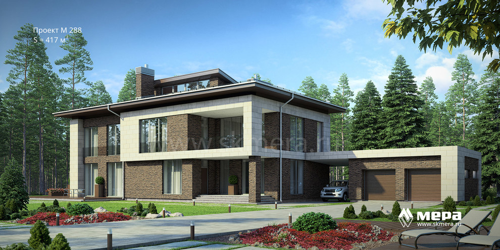 Современные каменные дома