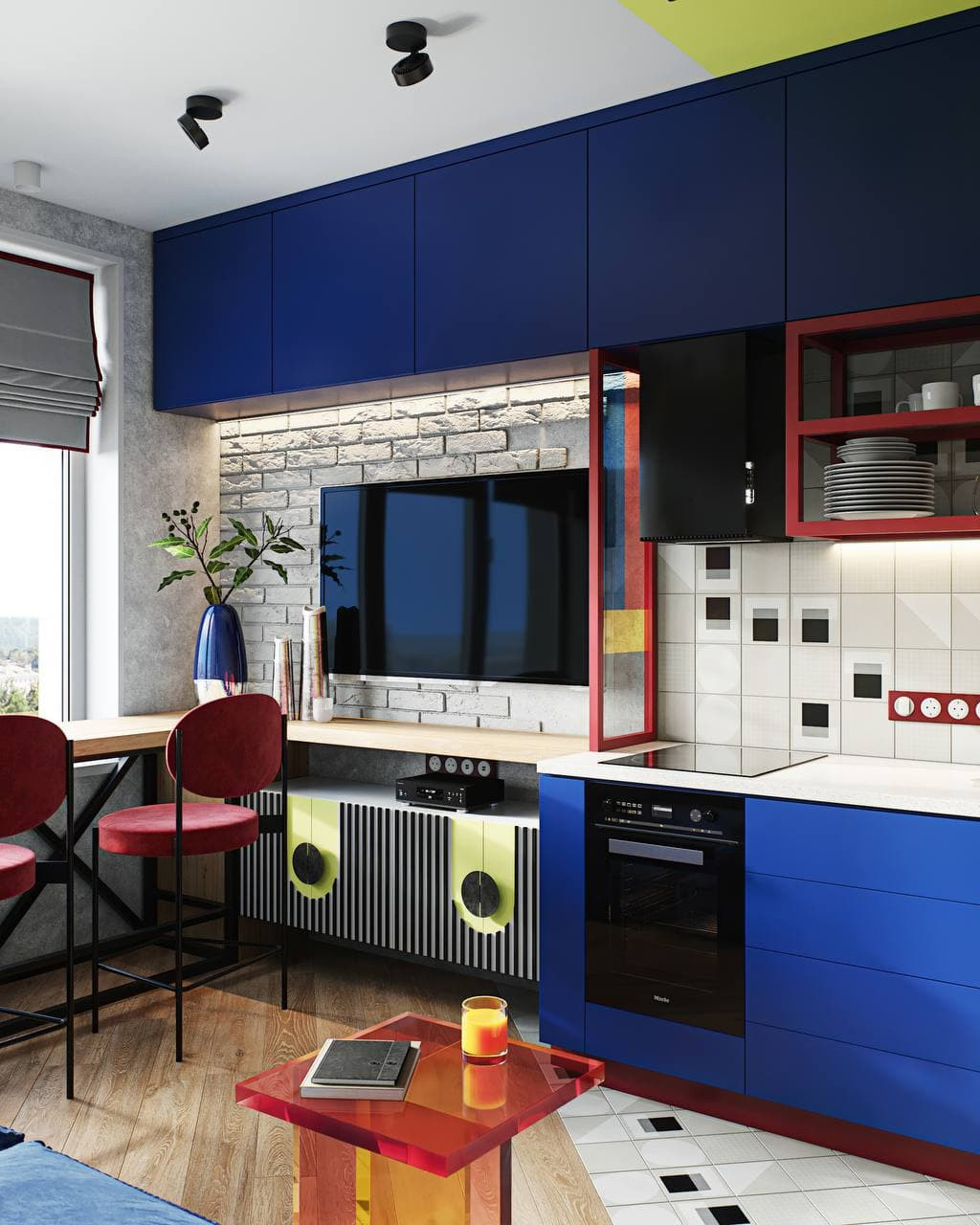 Кухня гостиная/ kitchen living room