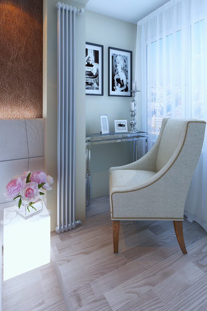 Строгий интерьер в холодных оттенках