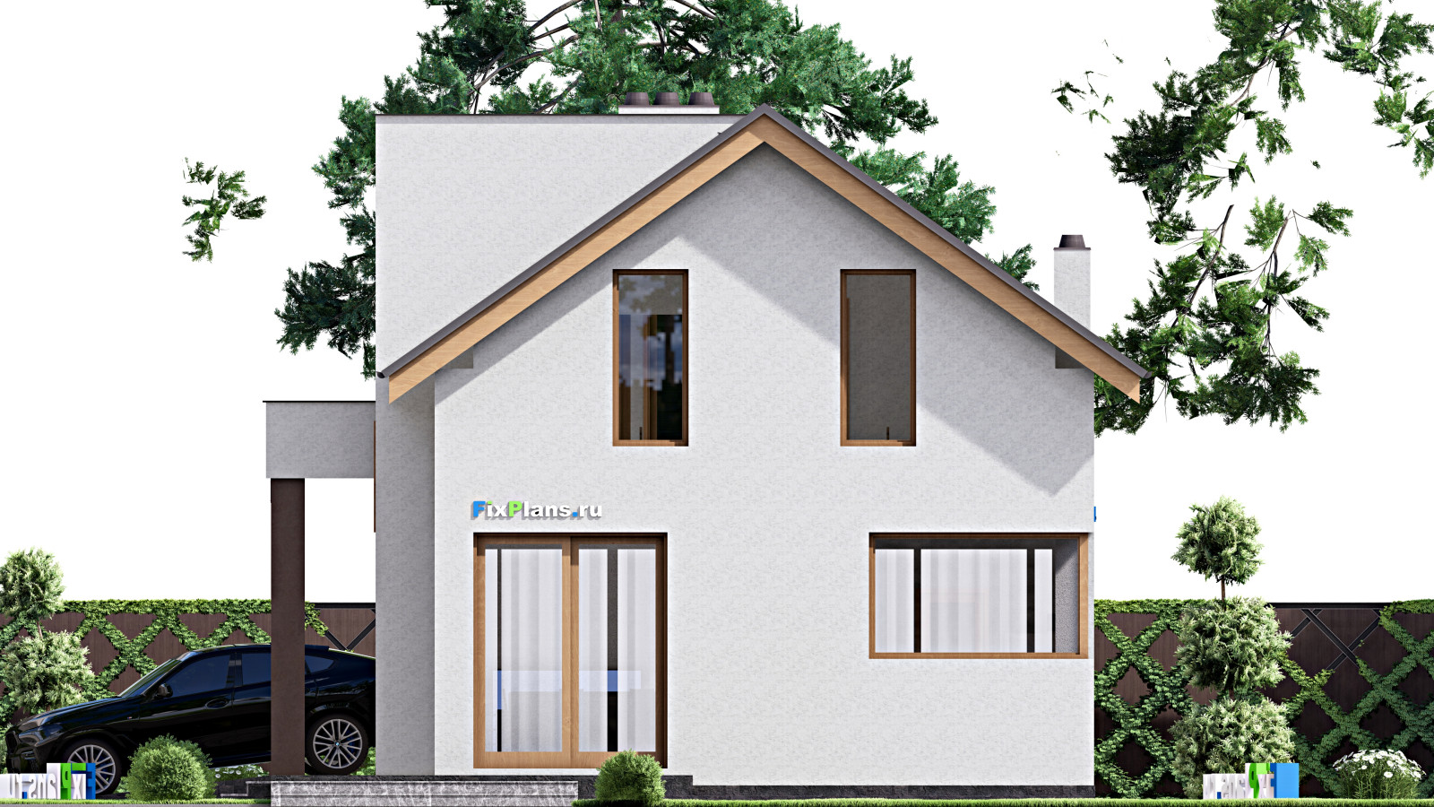 Проект двухэтажного дома 10х16 м S184м2 F-16298