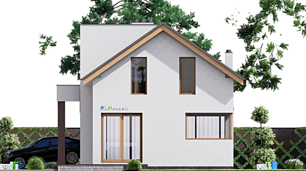 Проект двухэтажного дома 10х16 м S184м2 F-16298