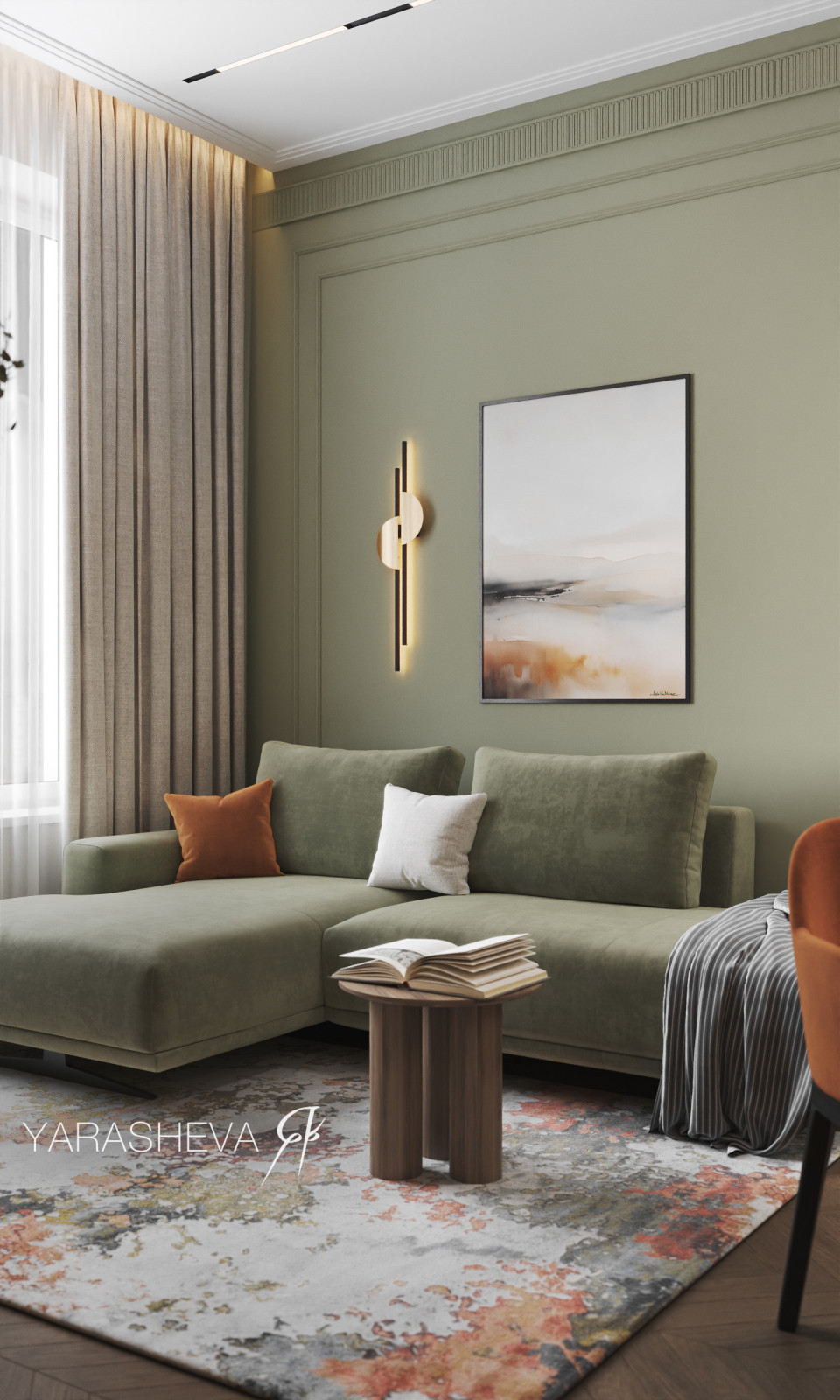 Дизайн интерьера квартиры в ЖК Небо