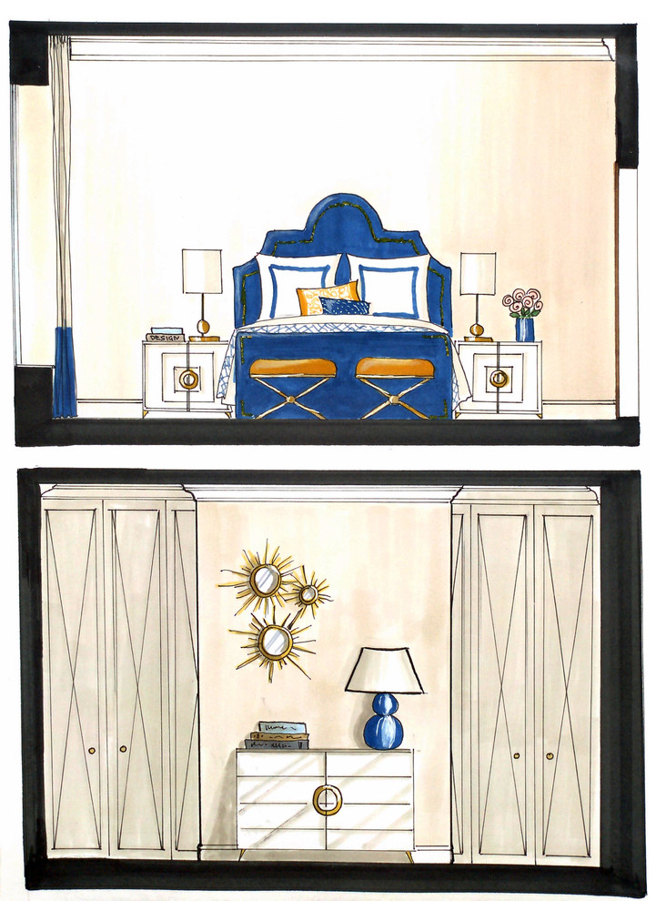 Интерьерные скетчи