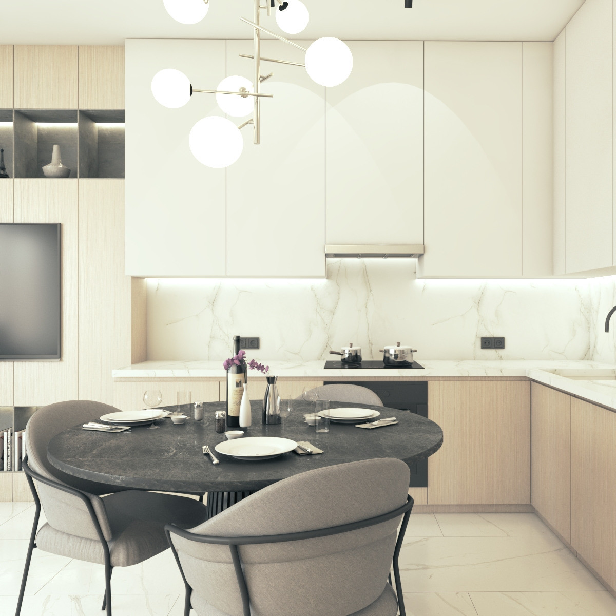 Дизайн интерьера таунхауса