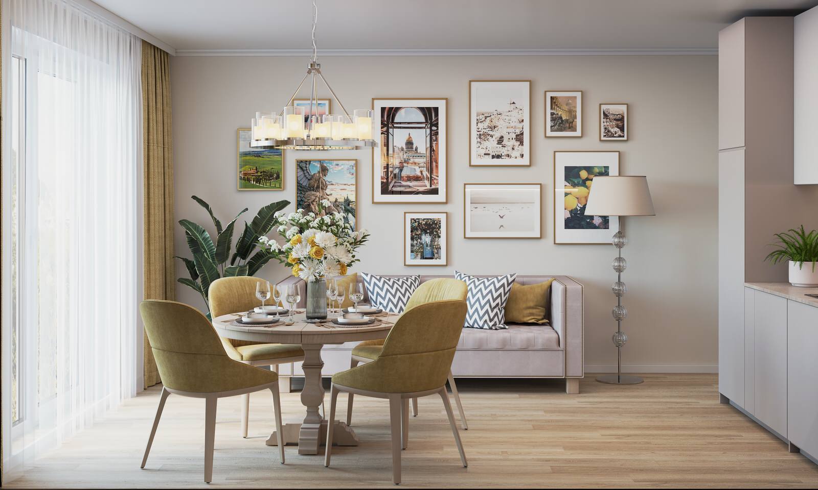 Четырехкомнатная квартира. 120м2 Омск