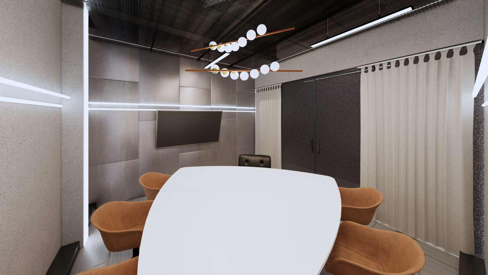 Интерьерные решения для встроенной офисной части при оконном производстве