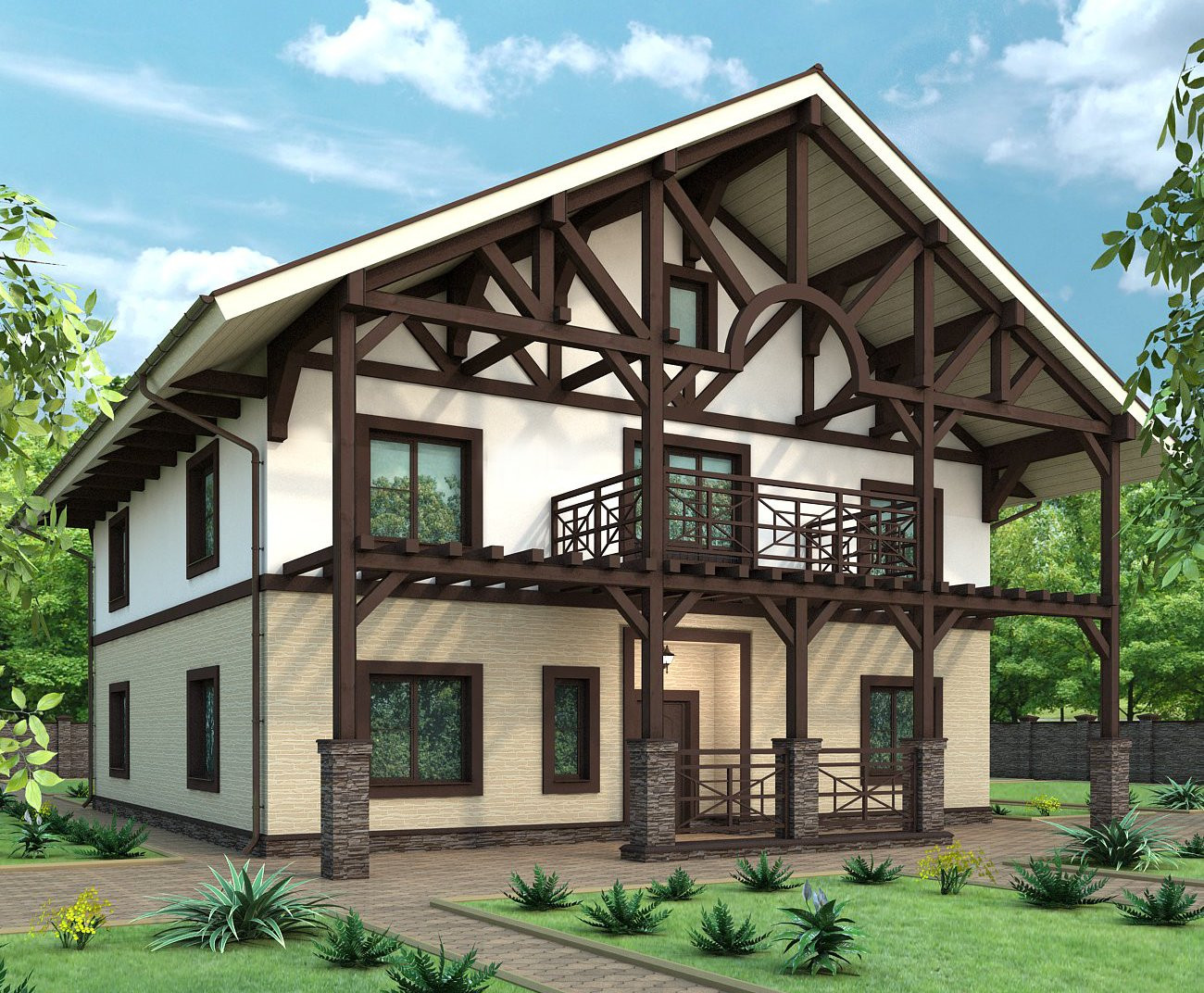 Обложка проекта: Визуализация фасада 3D