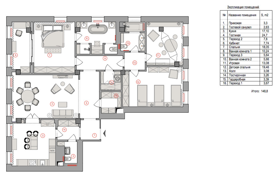 Houzz тур: Нежная классика для семьи с тремя дочерьми