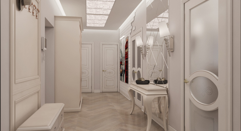 3х-комн. квартира для семьи в стиле неоклассика