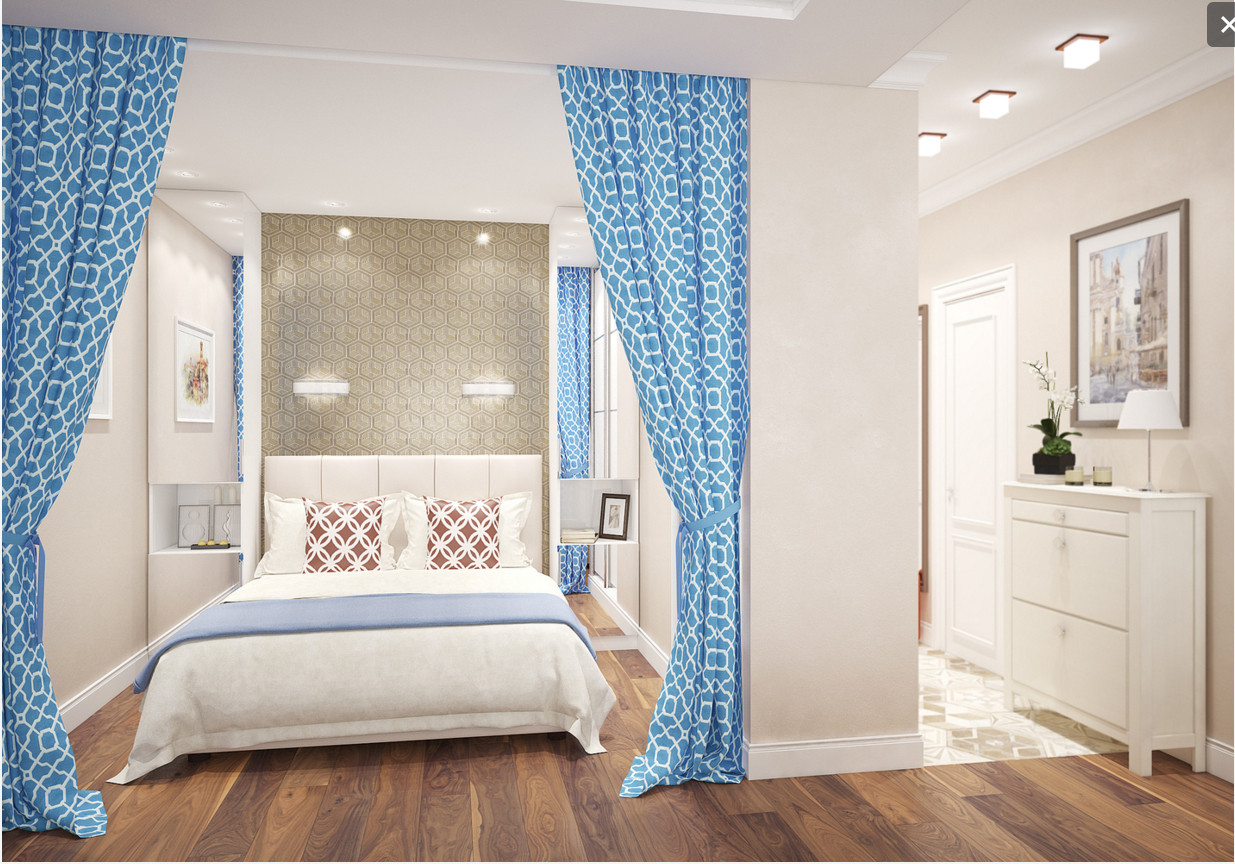 Квартира-студия в стиле 60х.