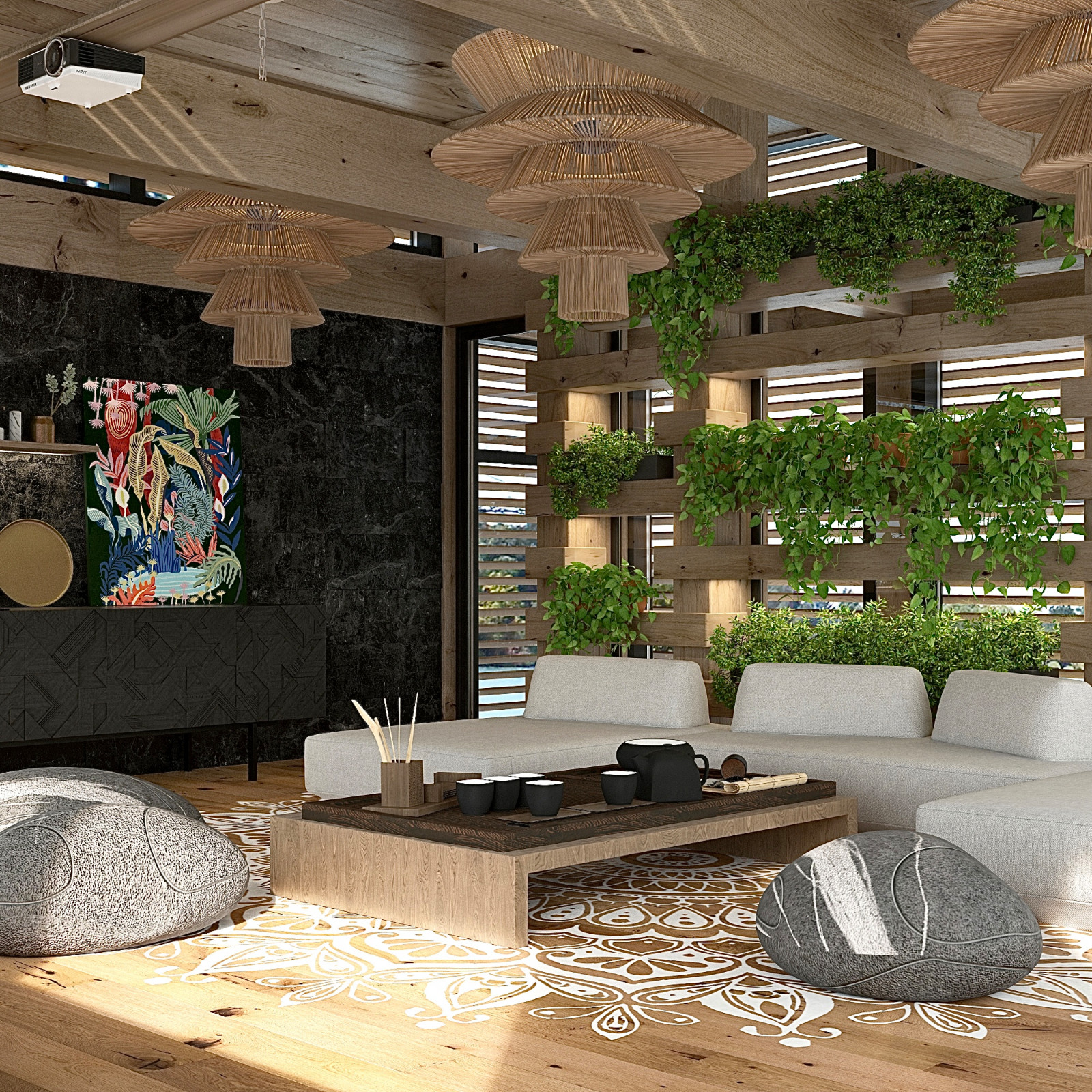 Дизайн проект интерьера загородного дома в Саратове