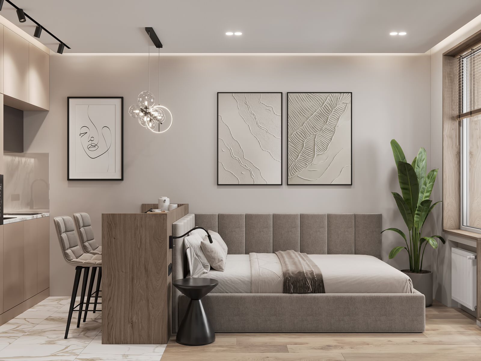 Обложка проекта: Квартира-студия для молодой девушки в Санкт-Петербурге