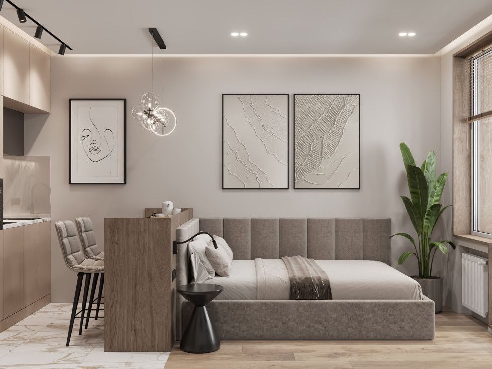 Обложка проекта: Квартира-студия для молодой девушки в Санкт-Петербурге