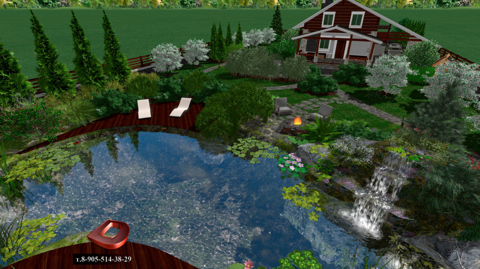 Проект ландшафтного дизайна участка 20 соток,