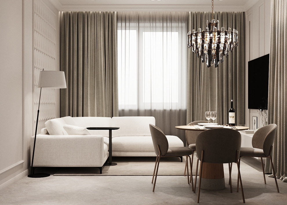 Квартира 70 м кв в неоклассическом стиле