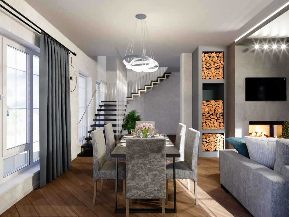 Дизайн-проект мансардного этажа и гостиной в г.Горячий ключ