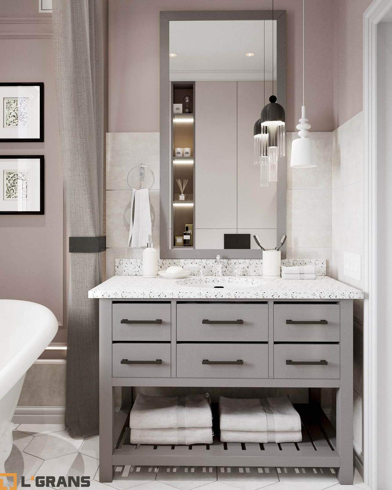 Дизайн проект интерьера квартиры в ЖК Пионерский