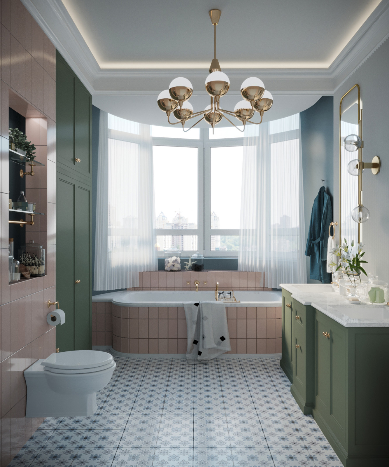 Дизайн интерьера 3-х комнатной квартиры в ЖК Берёзовая Роща