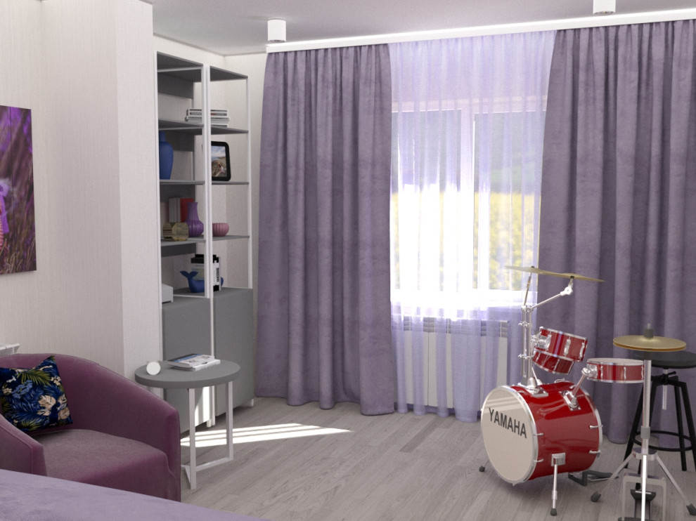 Обложка проекта: Дизайн-проект  2-го этажа дома в  ДНТ Зеленая поляна