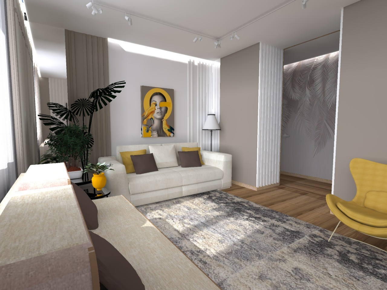 Пальмы в снегу