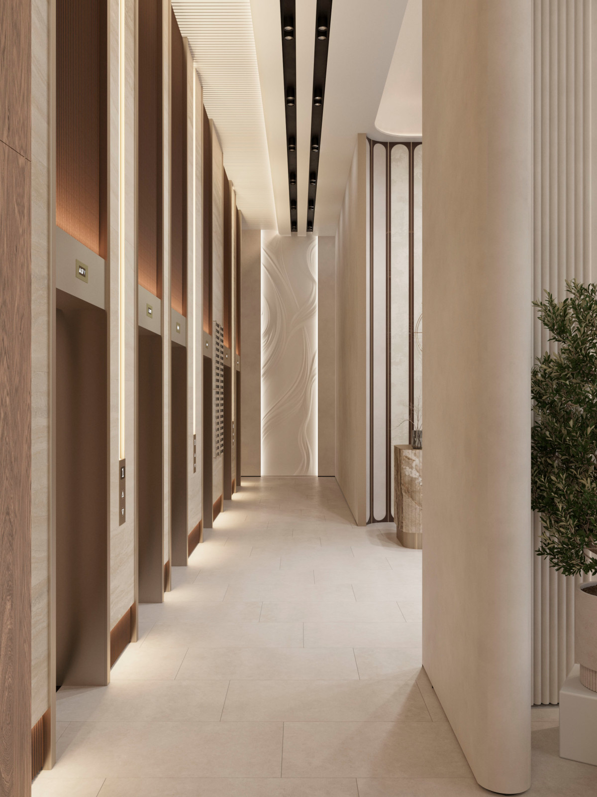 Общественные зоны жилого комплекса "Павелецкая сити"