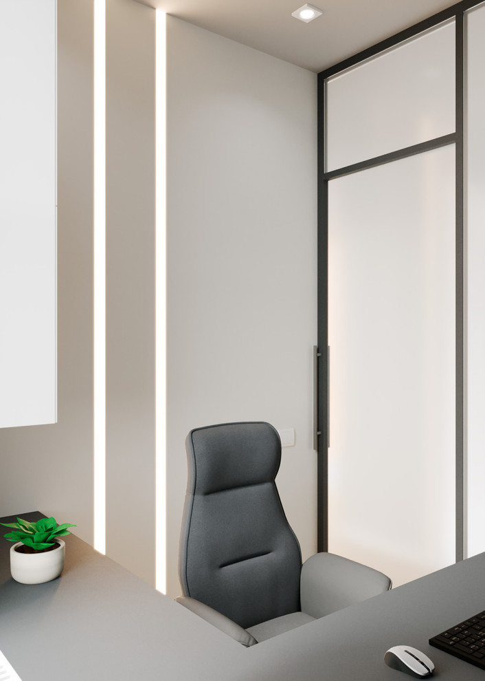 Евро однокомнатная квартира с яркими акцентами в ЖК Атмосфера