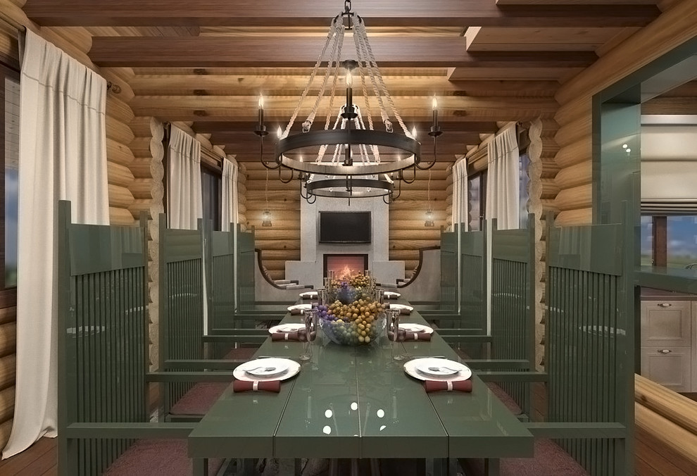 Интерьер деревянного дома