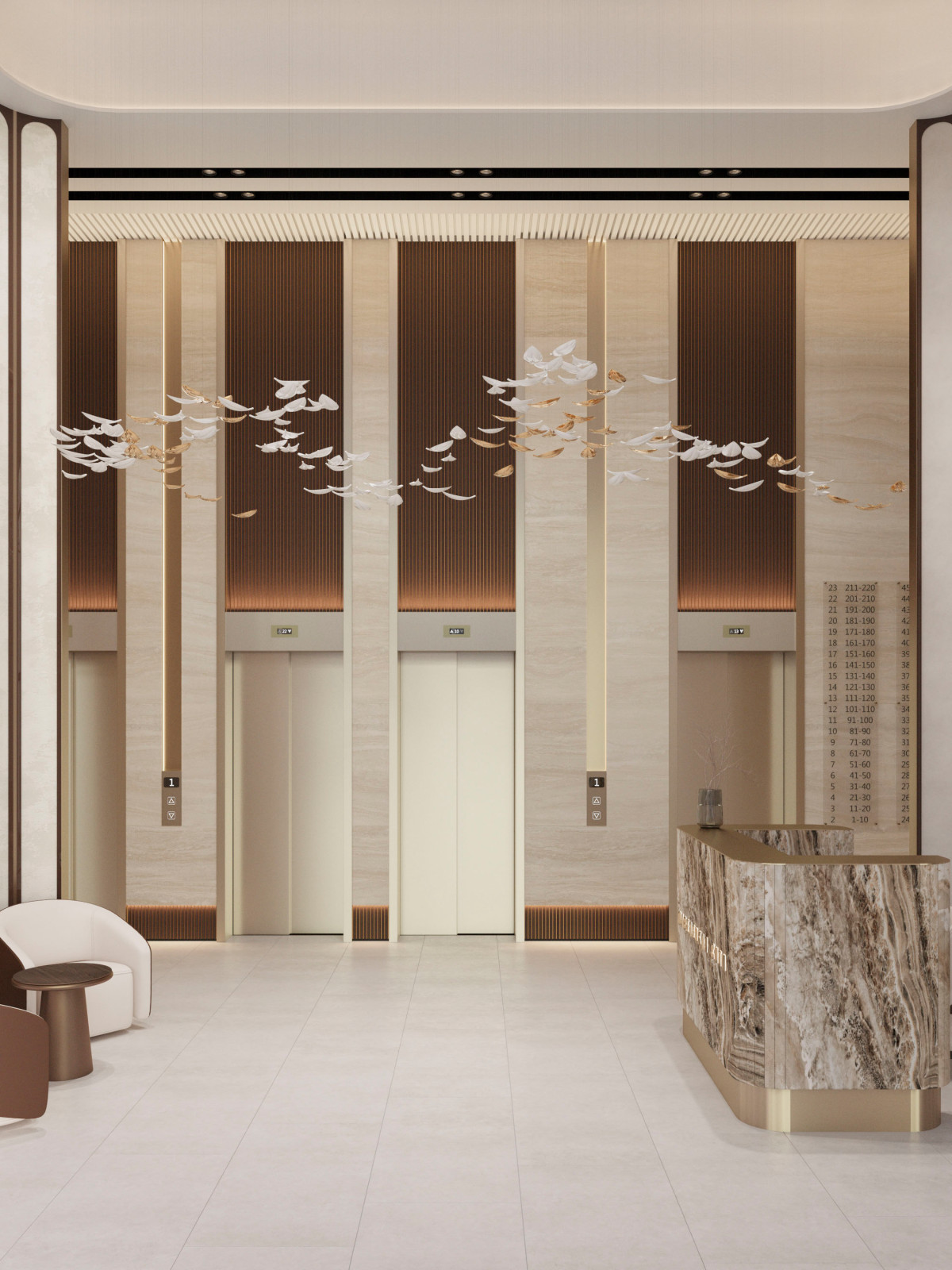 Общественные зоны жилого комплекса "Павелецкая сити"