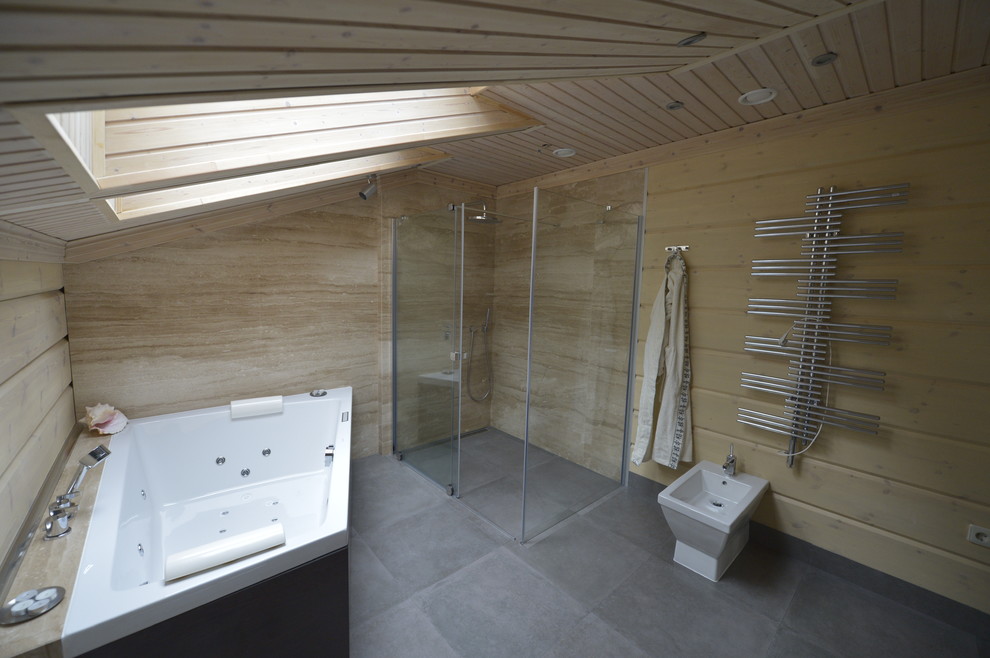 Обложка проекта: Реновация санузла, сауны Частный дом