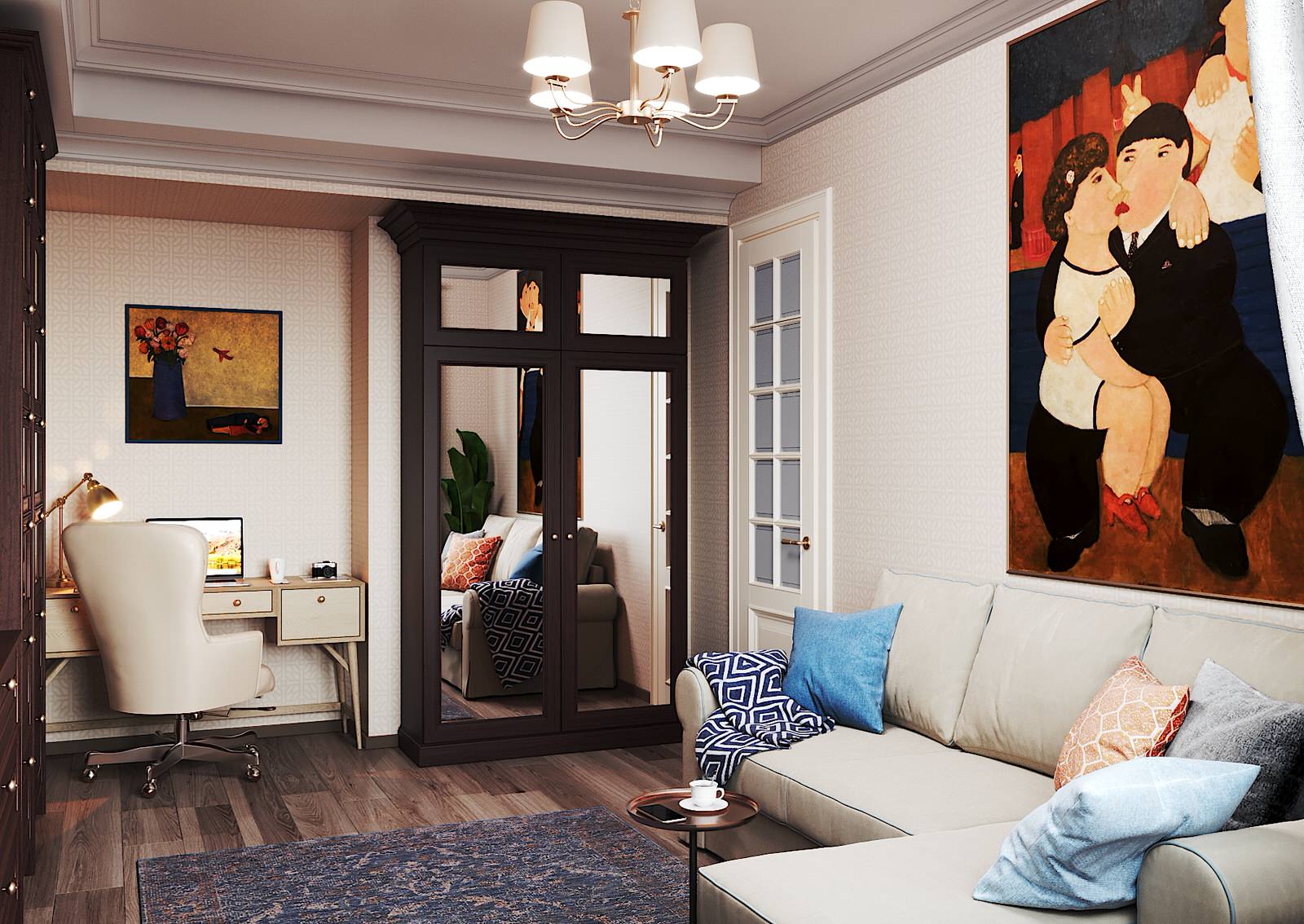 Обложка проекта: 4-комнатная квартира на проспекте Маршала Жукова