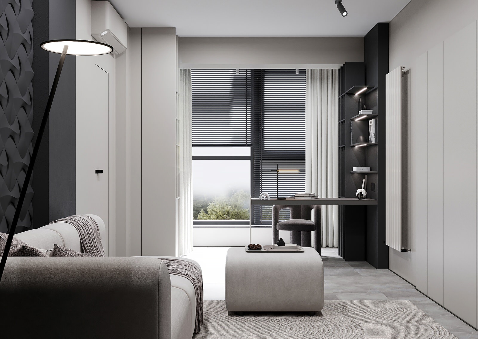 Гостевая комната для молодой девушки ЖК "Лесопарковый", г.Челябинск