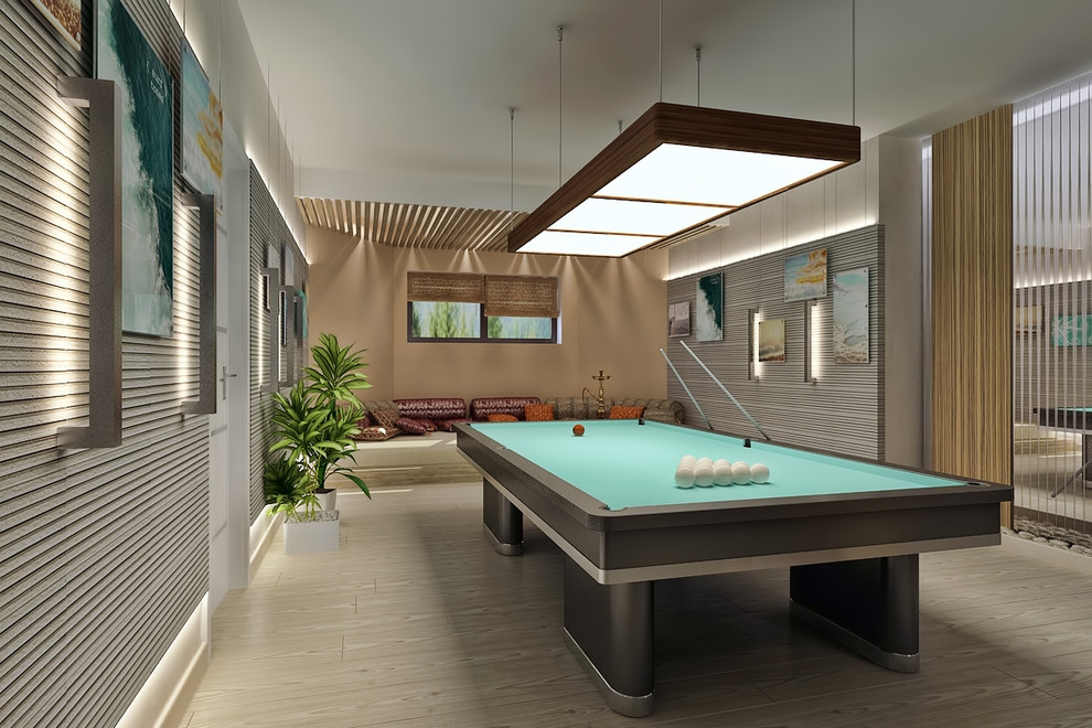 Коттедж - Гармония с природой Комната отдыха - цокольный этаж
