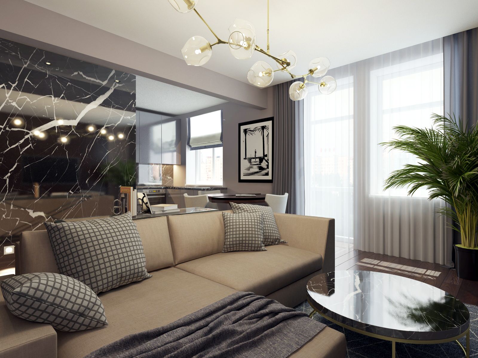 Квартира 70 м2, Москва, Новопесчаная улица