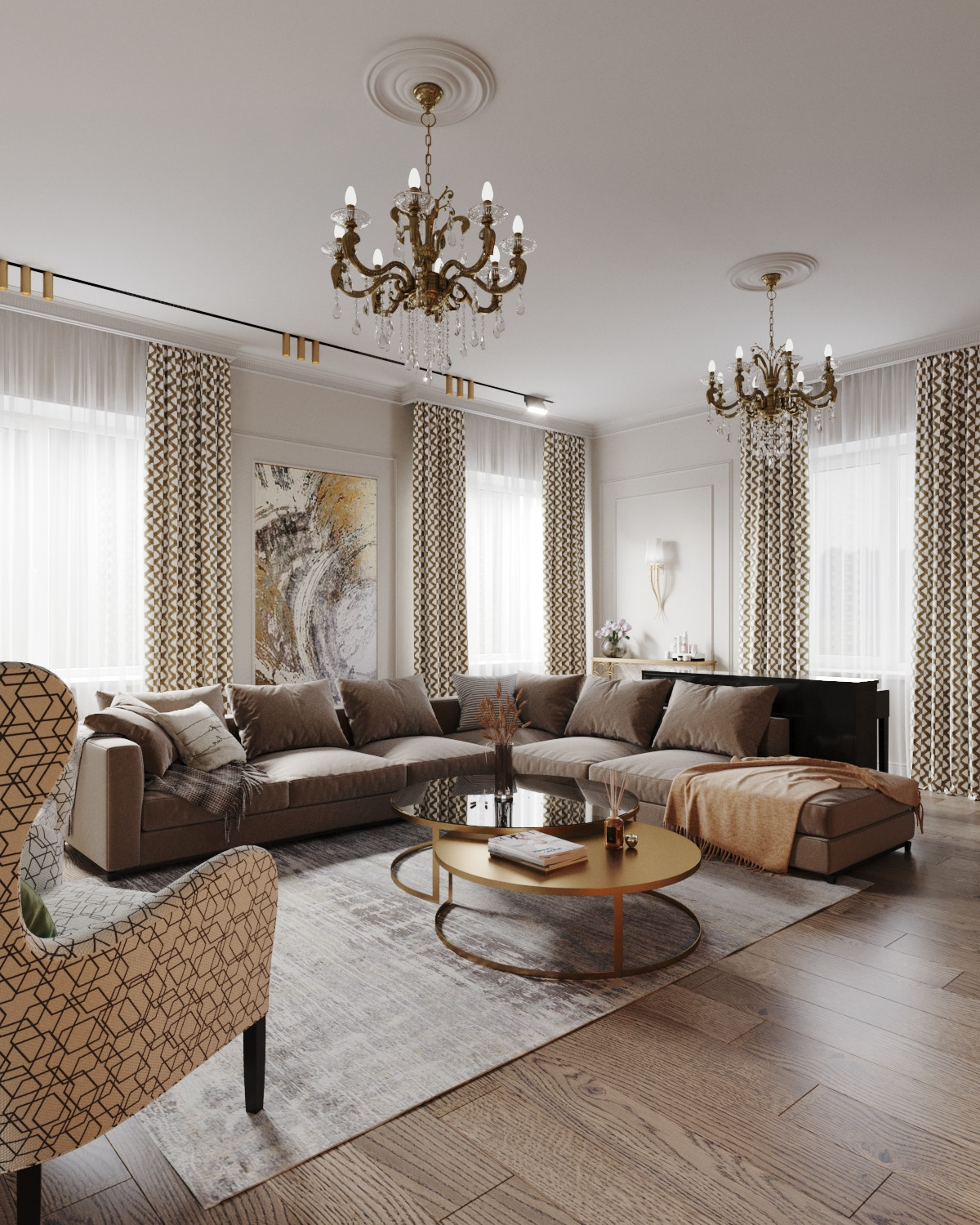 Реконструкция первого этажа в загородном доме