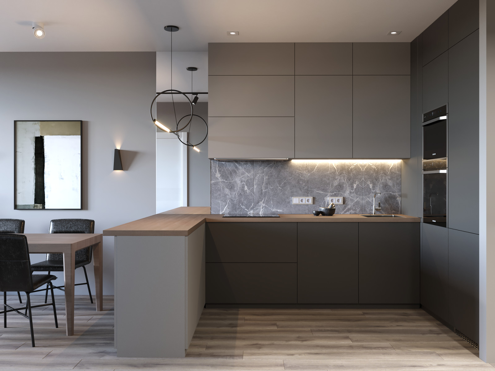 Проект квартиры в Москве 61 м.кв