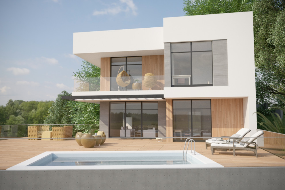 Дом на рельефе