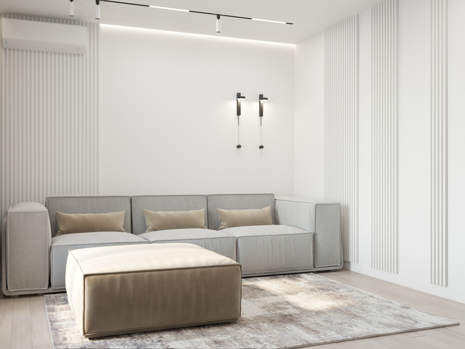 Белый, бежевый, серый...