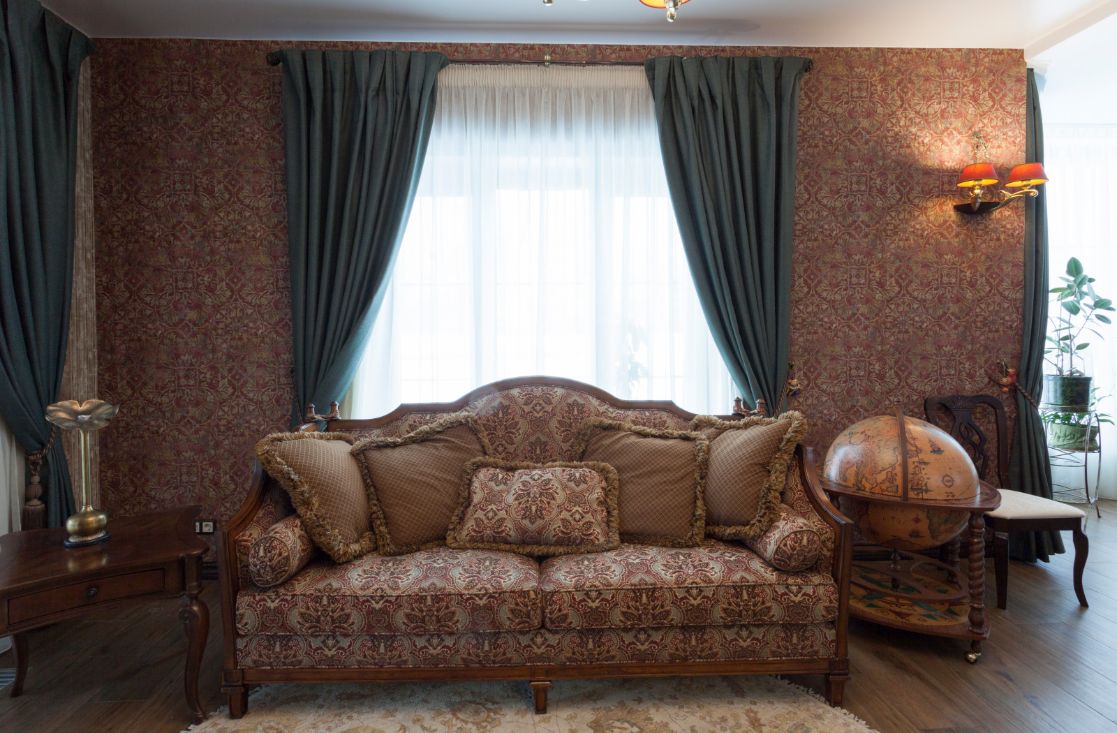 Американская классика. Фотографии гостиной.