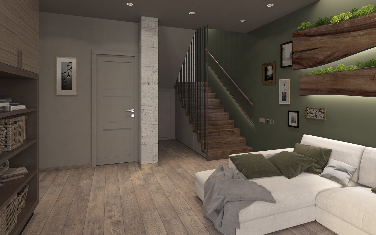 Лестница из гостиной