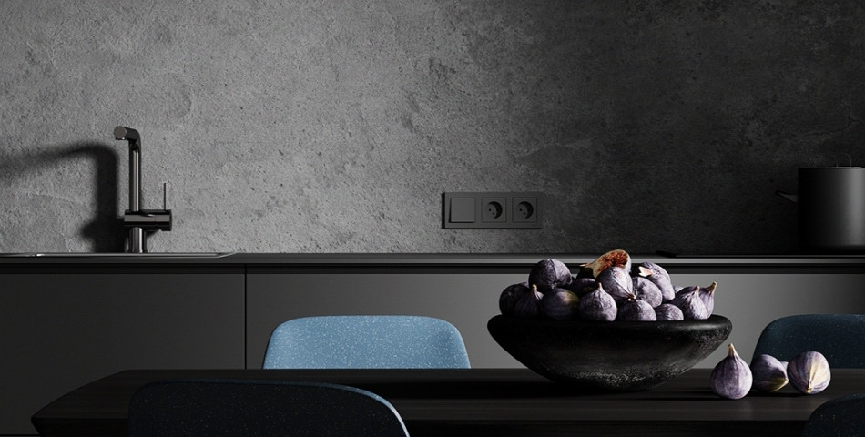 Темный интерьер